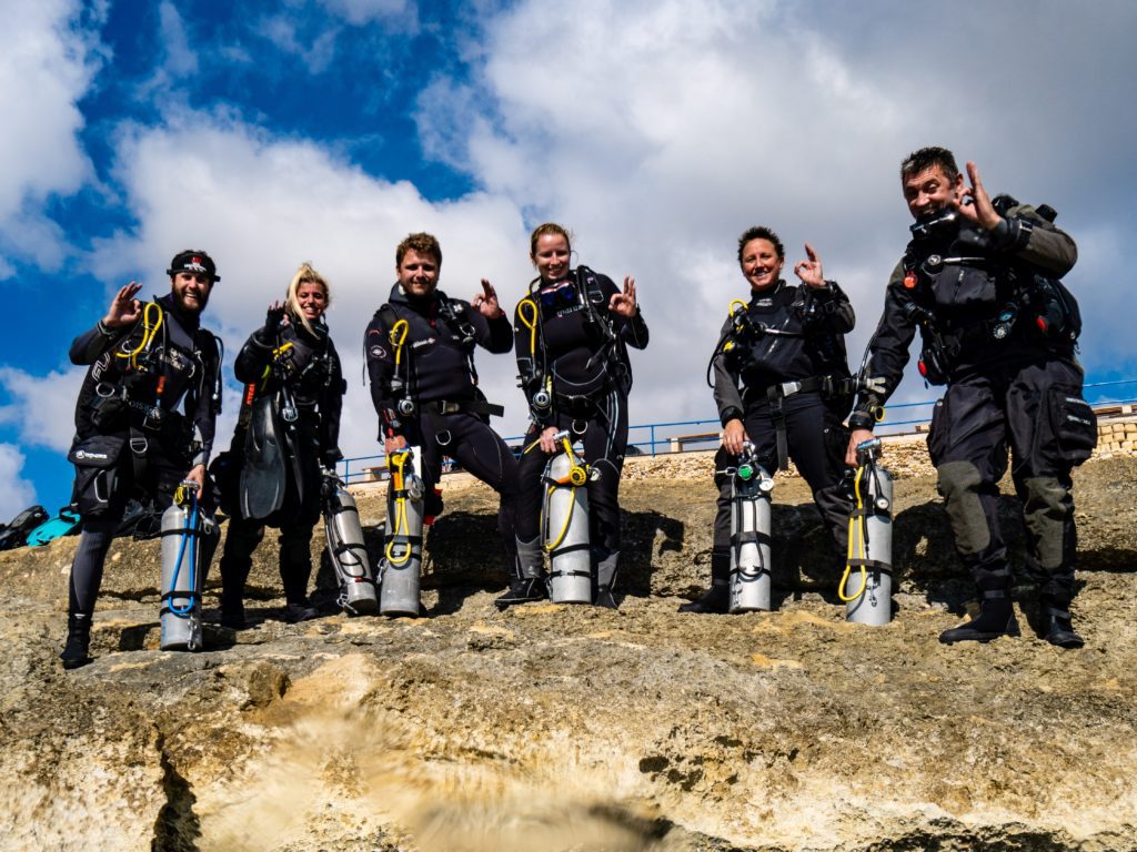 diving in malta